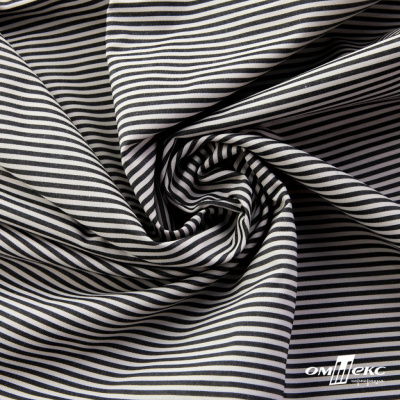 Ткань сорочечная Полоска Кенди, 115 г/м2, 58% пэ,42% хл, шир.150 см, цв.6-черный, (арт.110) - купить в Абакане. Цена 306.69 руб.