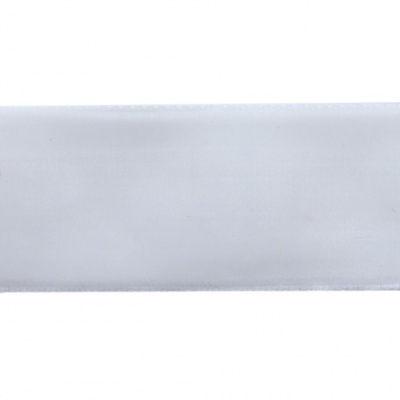 Лента бархатная нейлон, шир.25 мм, (упак. 45,7м), цв.01-белый - купить в Абакане. Цена: 981.09 руб.