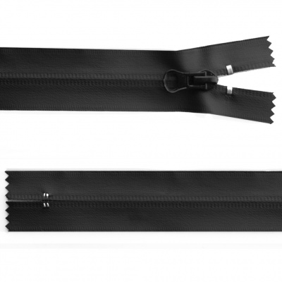 Молния водонепроницаемая PVC Т-7, 20 см, неразъемная, цвет чёрный - купить в Абакане. Цена: 21.56 руб.