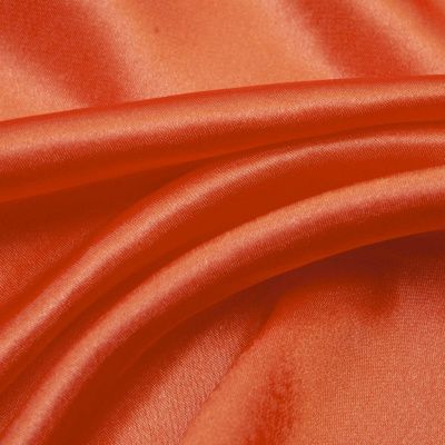 Поли креп-сатин 18-1445, 120 гр/м2, шир.150см, цвет оранжевый - купить в Абакане. Цена 155.57 руб.