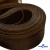Регилиновая лента, шир.80мм, (уп.25 ярд), цв.- коричневый - купить в Абакане. Цена: 648.89 руб.