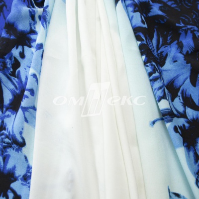 Плательная ткань "Фламенко" 19.1, 80 гр/м2, шир.150 см, принт растительный - купить в Абакане. Цена 241.49 руб.
