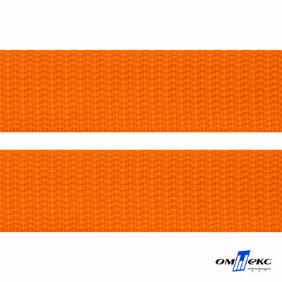 Оранжевый- цв.523 -Текстильная лента-стропа 550 гр/м2 ,100% пэ шир.25 мм (боб.50+/-1 м) - купить в Абакане. Цена: 405.80 руб.