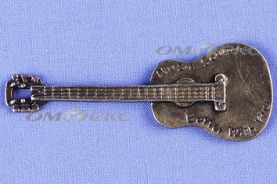 Декоративный элемент для творчества из металла "Гитара"  - купить в Абакане. Цена: 19.99 руб.