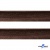 Кант атласный 074, шир. 12 мм (в упак. 65,8 м), цвет коричневый - купить в Абакане. Цена: 239.58 руб.