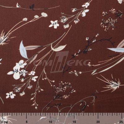 Плательная ткань "Фламенко" 2.2, 80 гр/м2, шир.150 см, принт растительный - купить в Абакане. Цена 239.03 руб.
