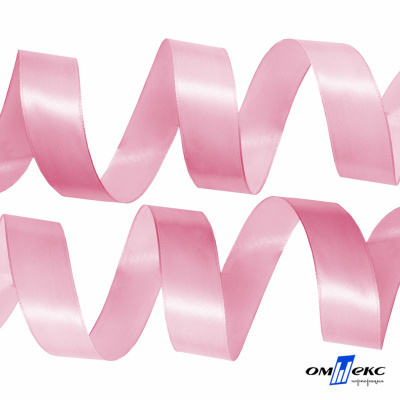 050-нежно-розовый Лента атласная упаковочная (В) 85+/-5гр/м2, шир.25 мм (1/2), 25+/-1 м - купить в Абакане. Цена: 53.96 руб.