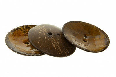 Деревянные украшения для рукоделия пуговицы "Кокос" #4 - купить в Абакане. Цена: 66.23 руб.