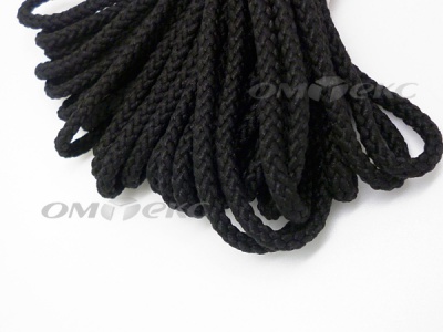 Шнур В-035 4 мм круп.плетение 100 м черный - купить в Абакане. Цена: 156.40 руб.