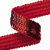 Тесьма с пайетками 3, шир. 20 мм/уп. 25+/-1 м, цвет красный - купить в Абакане. Цена: 778.19 руб.