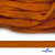 Шнур плетеный (плоский) d-12 мм, (уп.90+/-1м), 100% полиэстер, цв.267 - оранжевый - купить в Абакане. Цена: 8.62 руб.
