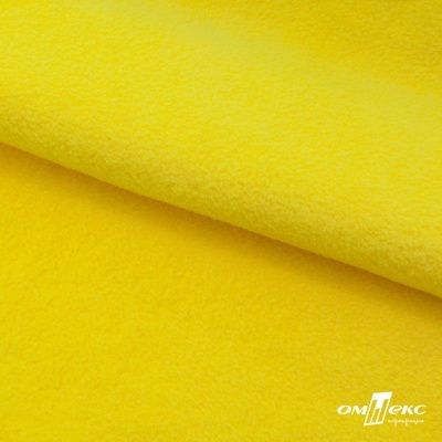 Флис DTY 14-0760, 240 г/м2, шир. 150 см, цвет яркий желтый - купить в Абакане. Цена 640.46 руб.