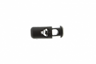 8108 Фиксатор пластиковый "Бочонок", 20х8 мм, цвет чёрный - купить в Абакане. Цена: 1.29 руб.