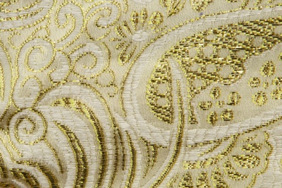 Ткань костюмная жаккард №5, 140 гр/м2, шир.150см, цвет золото - купить в Абакане. Цена 383.29 руб.