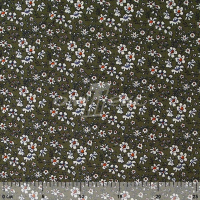 Плательная ткань "Фламенко" 11.2, 80 гр/м2, шир.150 см, принт растительный - купить в Абакане. Цена 259.21 руб.