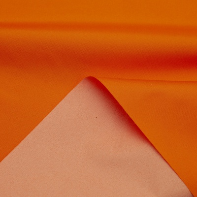 Поли понж (Дюспо) 17-1350, PU/WR, 65 гр/м2, шир.150см, цвет оранжевый - купить в Абакане. Цена 82.93 руб.