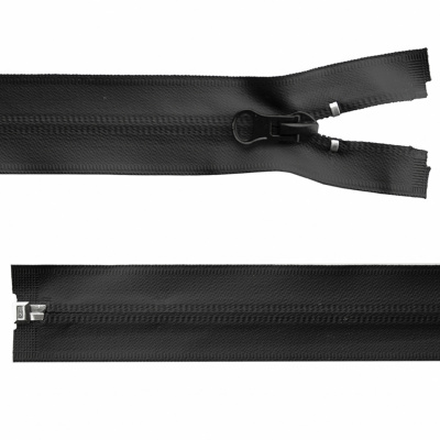 Молния водонепроницаемая PVC Т-7, 100 см, разъемная, цвет чёрный - купить в Абакане. Цена: 61.89 руб.