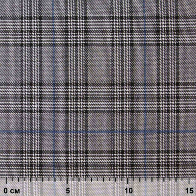 Ткань костюмная "Клер" 80% P, 16% R, 4% S, 200 г/м2, шир.150 см,#3 цв-серый/синий - купить в Абакане. Цена 412.02 руб.