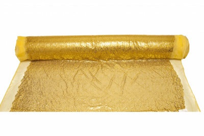 Сетка с пайетками №6, 188 гр/м2, шир.130см, цвет золото - купить в Абакане. Цена 371.02 руб.