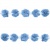 Тесьма плетеная "Рюш", упак. 9,14 м, цвет голубой - купить в Абакане. Цена: 45.87 руб.