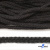 Шнур плетеный d-6 мм круглый, 70% хлопок 30% полиэстер, уп.90+/-1 м, цв.1078-черный - купить в Абакане. Цена: 588 руб.