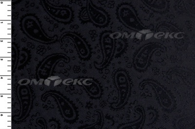 Ткань подкладочная жаккард Р14098, чёрный, 85 г/м2, шир. 150 см, 230T - купить в Абакане. Цена 166.45 руб.