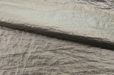 Текстильный материал "Диско"#1805 с покрытием РЕТ, 40гр/м2, 100% полиэстер, цв.6-тем.серебро - купить в Абакане. Цена 412.36 руб.