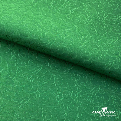 Ткань жаккард королевский, 100% полиэстр 180 г/м 2, шир.150 см, цв-зеленый - купить в Абакане. Цена 293.39 руб.