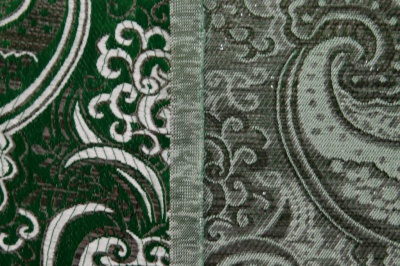 Ткань костюмная жаккард, 135 гр/м2, шир.150см, цвет зелёный№4 - купить в Абакане. Цена 441.94 руб.