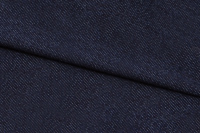 Ткань джинсовая №96, 160 гр/м2, шир.148см, цвет т.синий - купить в Абакане. Цена 350.42 руб.