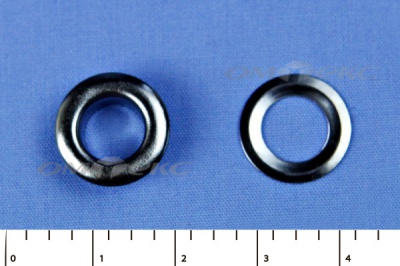 Люверсы металлические, блочка/кольцо, №5 (8 мм) упак.1000 шт- цв.никель - купить в Абакане. Цена: 392 руб.