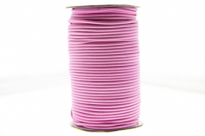 0370-1301-Шнур эластичный 3 мм, (уп.100+/-1м), цв.141- розовый - купить в Абакане. Цена: 464.31 руб.