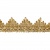 Тесьма металлизированная 0384-0240, шир. 40 мм/уп. 25+/-1 м, цвет золото - купить в Абакане. Цена: 490.74 руб.