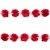 Тесьма плетеная "Рюш", упак. 9,14 м, цвет красный - купить в Абакане. Цена: 46.82 руб.