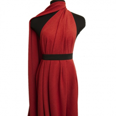 Ткань костюмная габардин "Меланж" 6121А, 172 гр/м2, шир.150см, цвет терракот - купить в Абакане. Цена 299.21 руб.