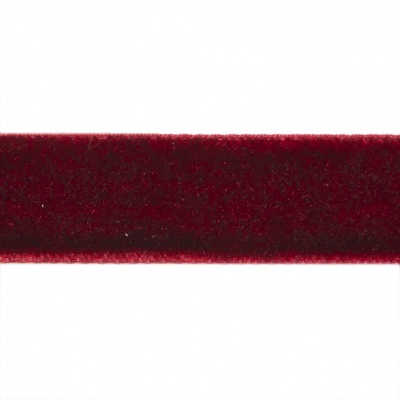 Лента бархатная нейлон, шир.12 мм, (упак. 45,7м), цв.240-бордо - купить в Абакане. Цена: 392 руб.