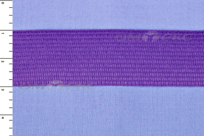 Окантовочная тесьма №0225, шир. 22 мм (в упак. 100 м), цвет фиолет - купить в Абакане. Цена: 271.60 руб.