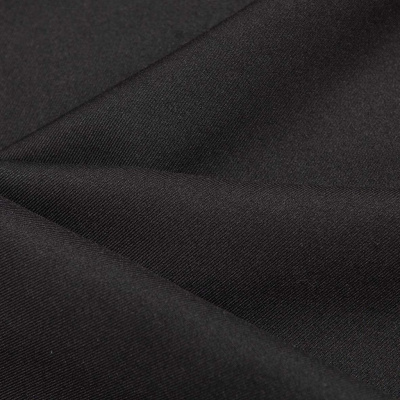Ткань костюмная 21010 2044, 225 гр/м2, шир.150см, цвет черный - купить в Абакане. Цена 390.73 руб.