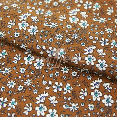 Плательная ткань "Фламенко" 11.1, 80 гр/м2, шир.150 см, принт растительный - купить в Абакане. Цена 239.03 руб.