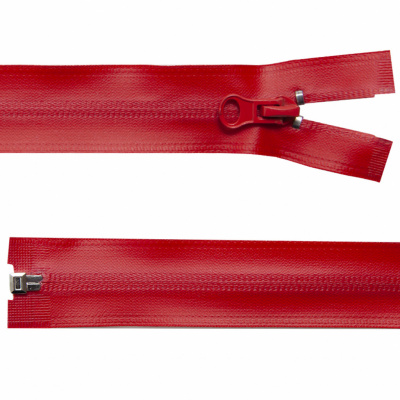 Молния водонепроницаемая PVC Т-7, 60 см, разъемная, цвет (820) красный - купить в Абакане. Цена: 49.39 руб.