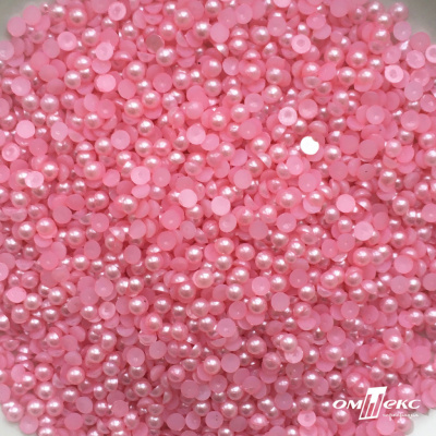 0404-5146G-Полубусины пластиковые круглые "ОмТекс", 4 мм, (уп.50гр=2500+/-10шт), цв.101-св.розовый - купить в Абакане. Цена: 63.50 руб.