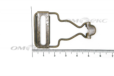 Застежки для комбинезонов металлическая 32 мм Никель (20ШТ)  - купить в Абакане. Цена: 3.18 руб.