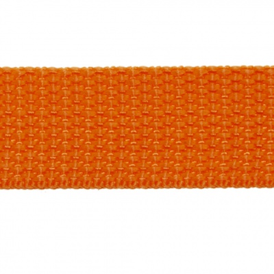 Стропа текстильная, шир. 25 мм (в нам. 50+/-1 ярд), цвет оранжевый - купить в Абакане. Цена: 409.94 руб.