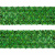 Тесьма с пайетками D4, шир. 35 мм/уп. 25+/-1 м, цвет зелёный - купить в Абакане. Цена: 1 308.30 руб.