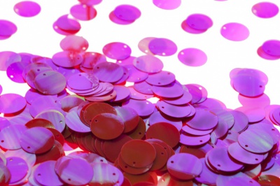 Пайетки "ОмТекс" россыпью,CREAM,круг 20 мм/упак.50+/-2 гр, цв. 15-розовый - купить в Абакане. Цена: 80.12 руб.