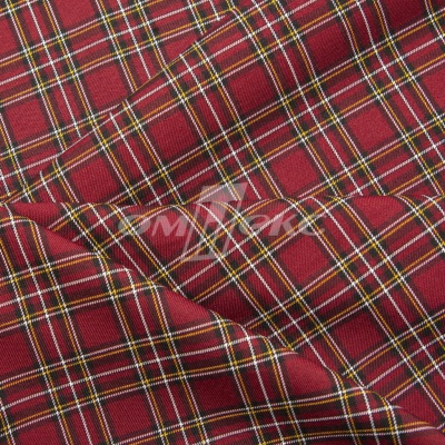 Ткань костюмная клетка 24379 2012, 230 гр/м2, шир.150см, цвет бордовый/бел/жел - купить в Абакане. Цена 539.74 руб.