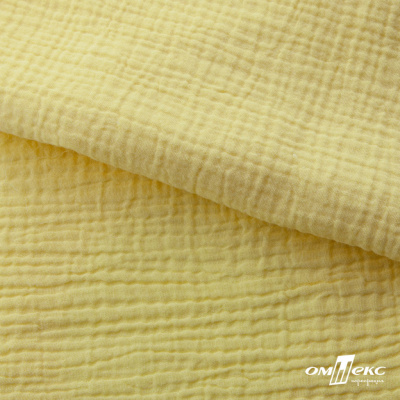 Ткань Муслин, 100% хлопок, 125 гр/м2, шир. 135 см (12-0824) цв.лимон нюд - купить в Абакане. Цена 337.25 руб.