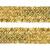 Тесьма с пайетками D16, шир. 35 мм/уп. 25+/-1 м, цвет золото - купить в Абакане. Цена: 1 281.60 руб.