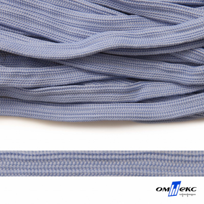 Шнур плетеный (плоский) d-12 мм, (уп.90+/-1м), 100% полиэстер, цв.259 - голубой - купить в Абакане. Цена: 8.62 руб.