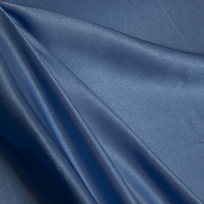 Поли креп-сатин 16-4132, 125 (+/-5) гр/м2, шир.150см, цвет голубой - купить в Абакане. Цена 155.57 руб.